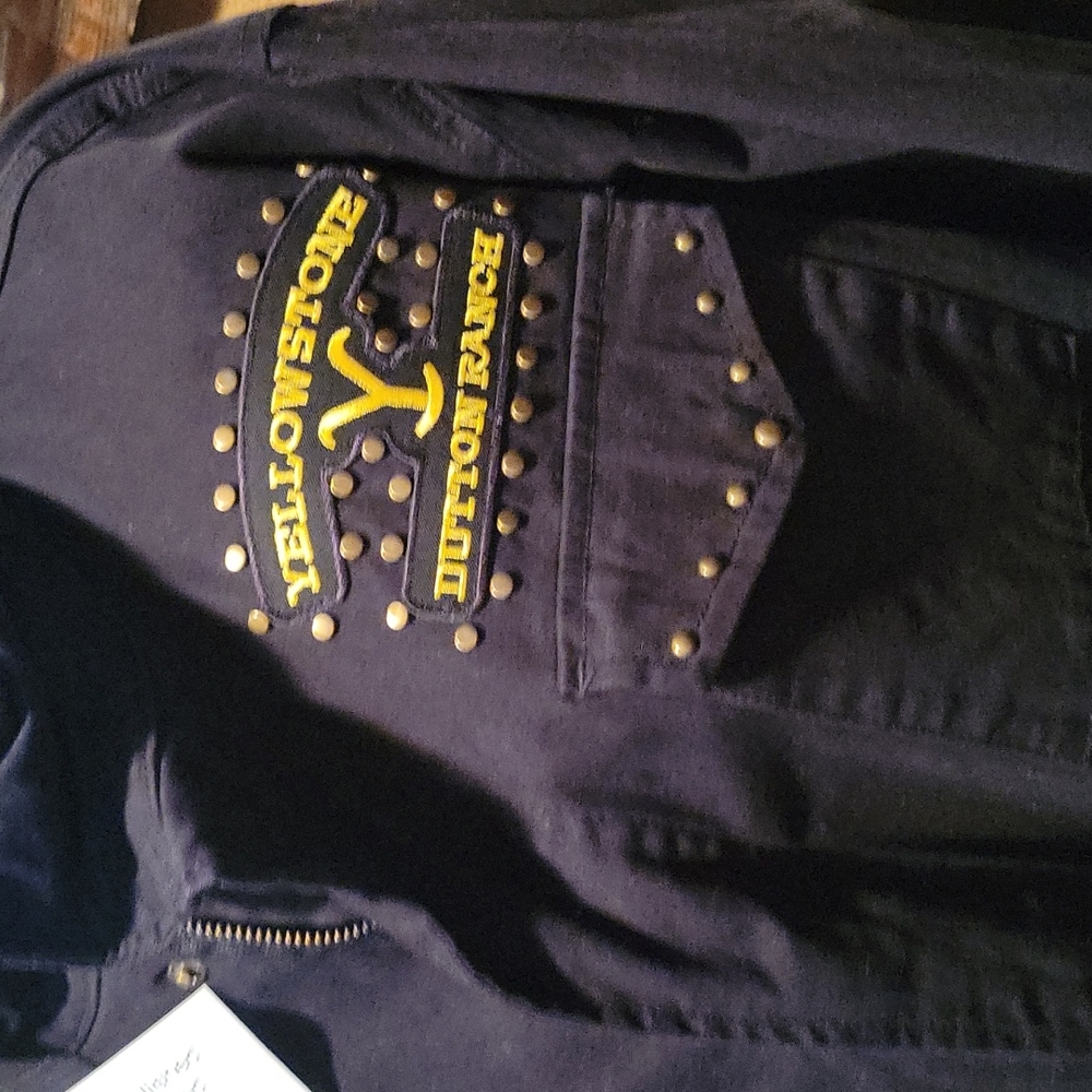 Black Yellowstone Dutton Ranch Jacket - image 4